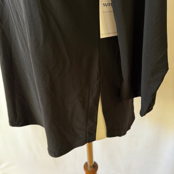 SYMPLI CREW LANTERN TOP STRETCH JERSEY 3/4 SLEEVES CASUAL WORK MINIMALIST NWT 6 - Picture 7 of 12